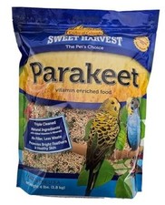 Parakeet Bird Food, 4 lbs Bag - Seed Mix for Parakeets Budgerigars Budgies