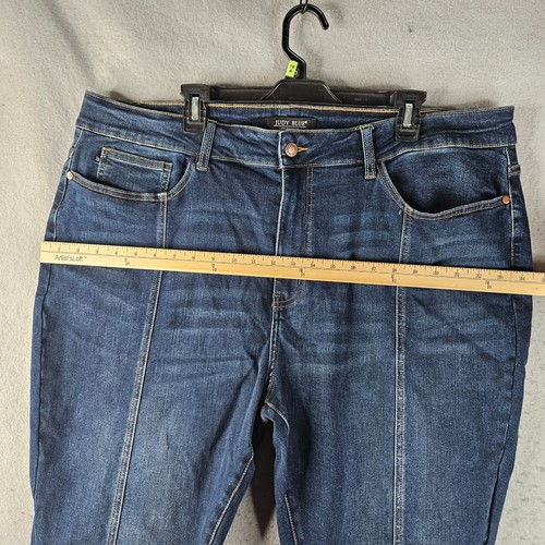 Judy Blue Jeans Damen Plus 24 W Blau Denim Skinny Fit Frontnaht Trendy Chic - Bild 6 von 17