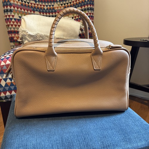 Leatherology Park Satchel in camel leather