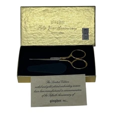 Gingher Fiftieth Anniversary 4” Embroidery Scissors 1947 - 1997 Limited Edition