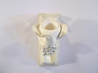 Giant Sea Foam Pipe Carved Eagle in Case NEW