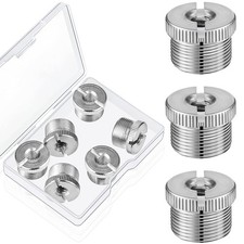 6 Pieces 5/8 Inch Male to 1/4 Female Mic Screw Adapter for Tripod Silver