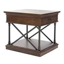 Tribeca Drawer End Table in Cordovian Brown