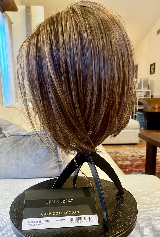 Peluca Bell Tress 100 % atada a mano mono top BELLISSIMA en inglés caramelo 6F27 Foto 2 de 4