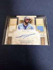 2025 Topps Museum Collection #SPQRA-JC Junior Caminero Quad Relic Auto /125