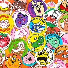 NEW Individual 1980's Retro Scratch N Sniff Stinky Stickers, Types, Pick Scent