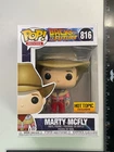 Funko Pop! Movies: Marty McFly #816 Hot Topic Exclusive Figure +PROTECTOR H3
