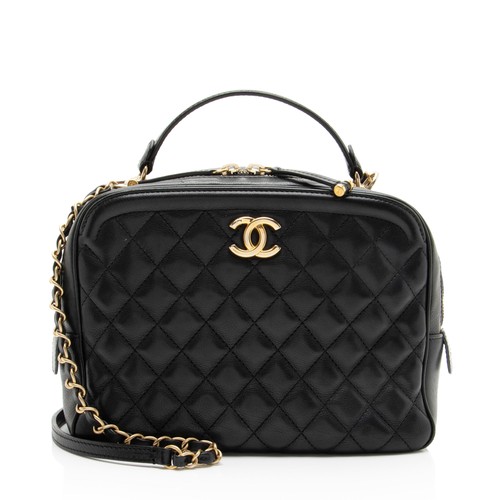 Chanel Calfskin CC Medium Vanity Case