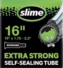 Slime Tube 16 x 1.75 - 2.125 Self Sealing Schrader Valve Bicycle Tubes Fast Ship