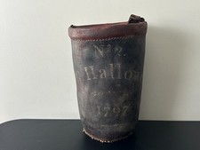 Antique Vintage - NO.2 - G. HALLOWEL. - 1797 - Leather Fire Bucket