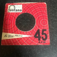 One 7"   FONTANA    -  Original Record  Sleeve -  1958-61  - 1.26a