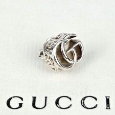 Gucci Marmont Arabesque Single Earring Silver 925 Vintage GG Logo