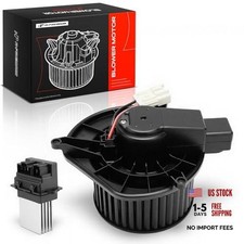 Front HVAC Heater Blower Motor and Resistor Assembly Compatible with Jeep