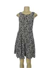 Free People Large Women Black Lace Mini Dress Sleeveless NO LINING 3-3v