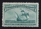 CKStamps: US Stamps Collection Scott#232 3c Columbian Mint NH OG Lightly Crease