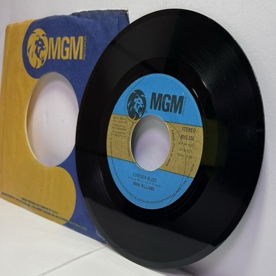 Hank Williams 45 Vinyl Lovesick Blues 1975 RE on MGM US EX Cond Ramblin  Man