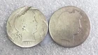 New Listing1911-P & 19++ BARBER QUARTERS ~ Silver 25c U.S. COINS (Lot of 2)