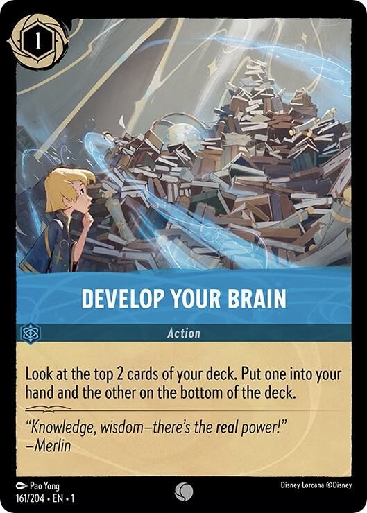 Develop Your Brain Cold Foil Common The First Chapter 161/204 NM Pao Yong 2023