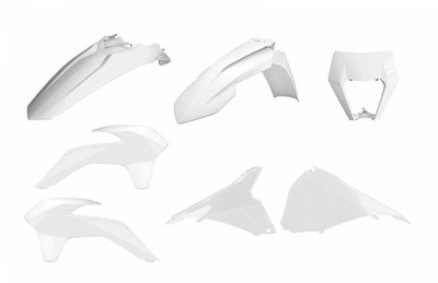 SP 1086179002 POLISPORT Enduro Plastik-Kit Restyle weiß KTM EXC/EXC-F  passend f