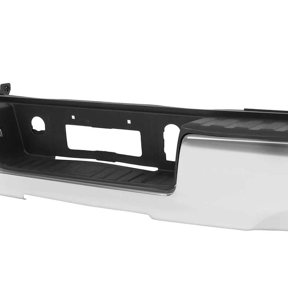  Steel Rear Step Bumper, Chrome Back Bumper Chevy Silverado for GMC Sierra 1500 - Image 4 of 4