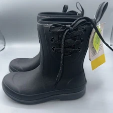 Original MUCK Co.  Pull-on Mid Rain Boot Womens Lace Side - Size 6