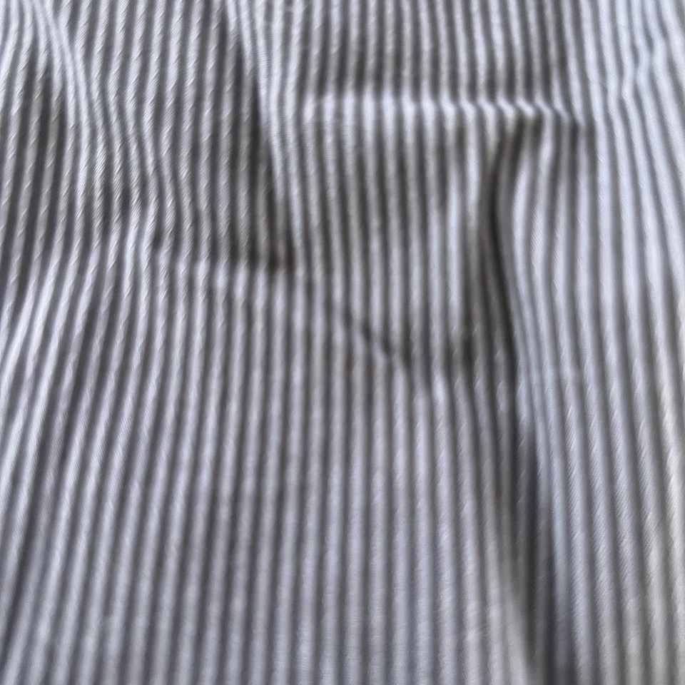 Camisa Egara Para Hombres XL Sin Hierro Calce Ajustado Vestido Azul Púrpura Rayas Elegante Foto 2 de 4