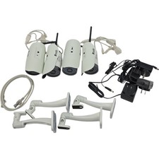 Zmodo ZMD-ISV-BFS23NM Wi-Fi Hi-Reso Outdoor Security Camera Lot of 4 w/ Mounts