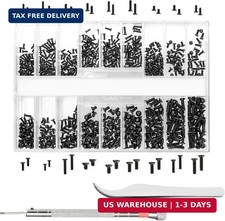 630 Pcs Tiny Micro Repair Screw Kit Eyeglass Sunglass Repair Kit with Screwdrive