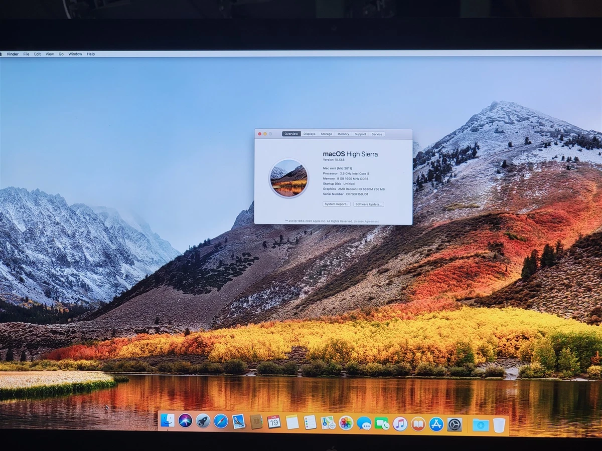 macOS 10.13, High Sierra 512 GB Hard Drive Capacity Apple Desktops
