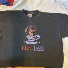 Vintage 90s Hot Java Sun Microsystems T-Shirt from the Product introduction!