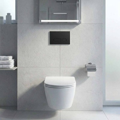 Duravit WD5008031090 DuraSystem Flush Actuator Plate Matte Black