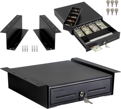13 Electronic Cash Register Drawer with under Counter Mounting Metal Bracket...