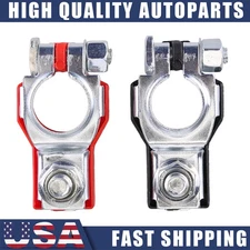 2PCS Car Battery Terminal Clamp Connectors Positive Negative Release Disconnect