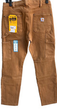 CARHARTT Relaxed Fit Double Front Work Pant 10 Regular NWT Lt Brown