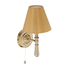 Wall lamp with shade Textile Sconce Modern Pull Switch Fixture E14 Socket