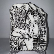 Hand Carved Plaque of Maya hero Tecun Uman Guatemala