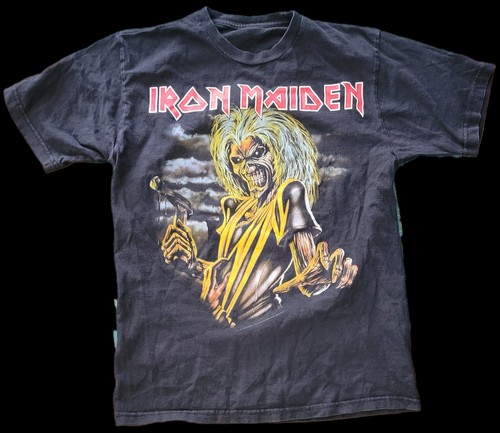IRON MAIDEN - Vintage Y2K Concert T-Shirt Men Small Black Short Sleeve Killers - Picture 2 of 5