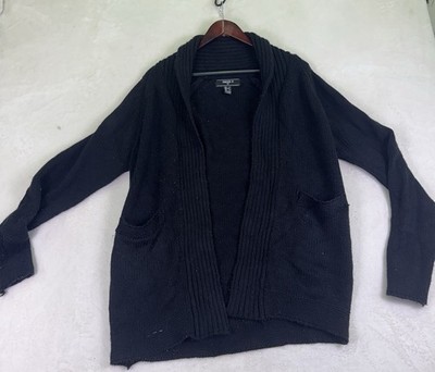 Men s Black Pullover knit cardigan 