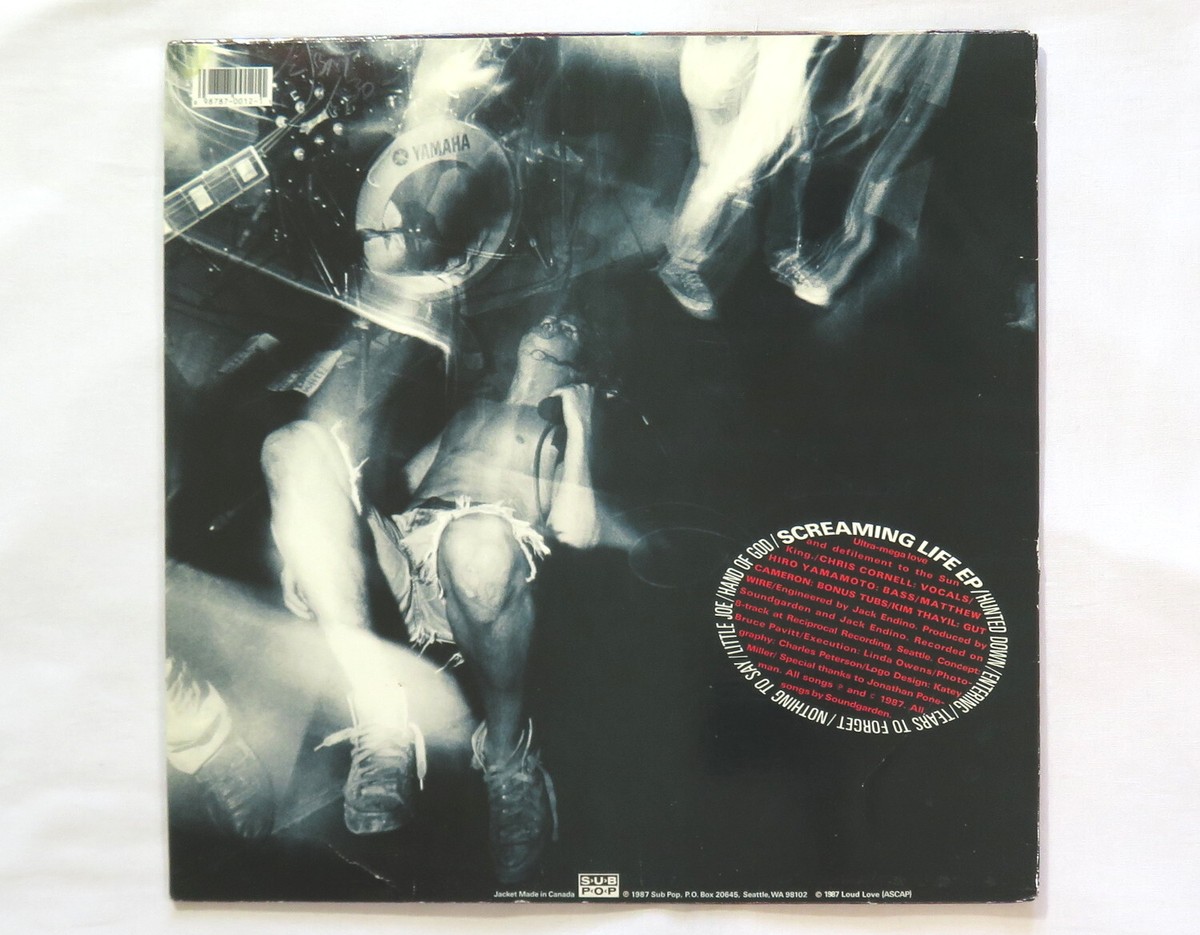 Soundgarden Screaming Life Original Press 1987 Colored Vinyl