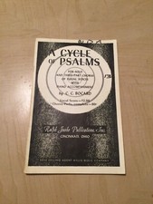 A Cycle Of Psalms 1958 Religious Sheet Music Songs Willis Music Co. Spiritual1