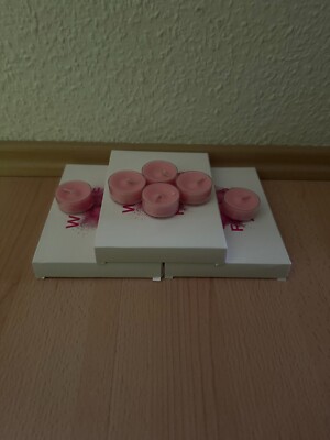 Partylite Teelichter ''Pink Poppies & Plum'' 36 Stück, NEU & OVP