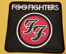 Embroidered Foo Fighters Rock band Patch approx 3.25x3.5"