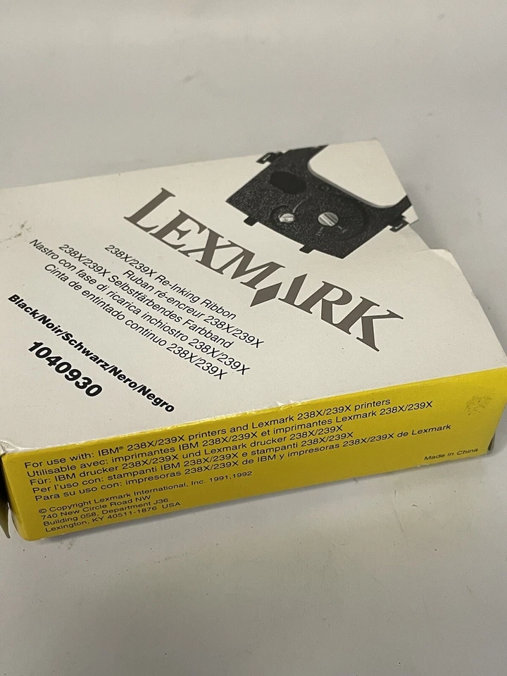Lexmark Re-inking Ribbon Black typewriter 238x/239x 1040930 Expired - Image 3 of 4