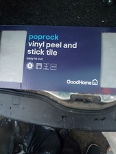 3 x 305mm x 610mm POPROCK VINYL PEEL and STICK TILES  GREY 2mm  7 tiles in pack