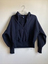 Old Navy Women Black Pullover Hoodie Medium Long Sleeve Casual Women's Active