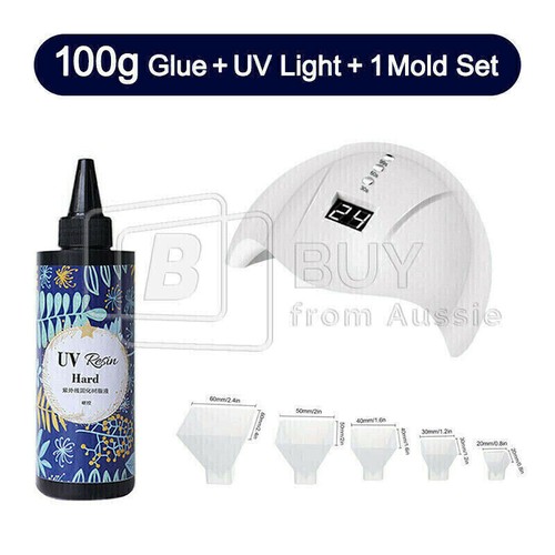 Hard UV Resin Glue Clear Crystal DIY Handmade Epoxy Crafts Casting Jewelry Mold - Picture 25 of 26