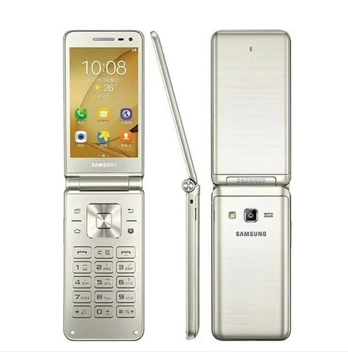 Original Samsung Galaxy Folder G1600 Dual SIM LTE Flip Unlocked SmartPhone Gold - Picture 10 of 12