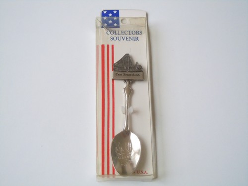 Cucchiaio Souvenir Collettore Cucchiaio San Francisco 15,6 G/11 X 2,5 CM - Foto 3 di 3