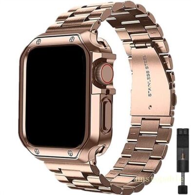 Case+Stainless Steel Metal Strap for Apple Watch Series 11 10 9 8 7 6 SE Ultra 3