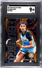 Angel Reese 2024 Panini Select En Fuego #8 Rookie Card, SGC 9
